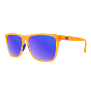 niedrogie okulary przeciwsłoneczne z polaryzacją sportowe do biegania do sportów knockaround Fast Lanes neonowe pomarańczowe niebieskie soczewki lusterka na plażę na narty bok