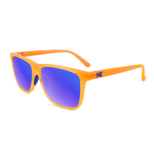 Neonowe Pomarańczowe Okulary Przeciwsłoneczne Fast Lanes Sport