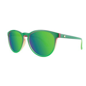 niedrogie okulary przeciwsłoneczne z polaryzacją knockaround Mai Tais zielone mango z zielonymi soczewkami bok