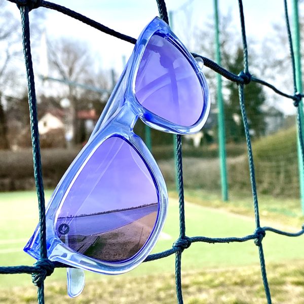 fioletowe lila okulary przeciwsłoneczne kolorowe lustrzanki z polaryzacją damskie męskie sportowe knockaround sunlovers premiums