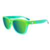 Zielone okulary słoneczne lustrzanki Premiums Sport Highland