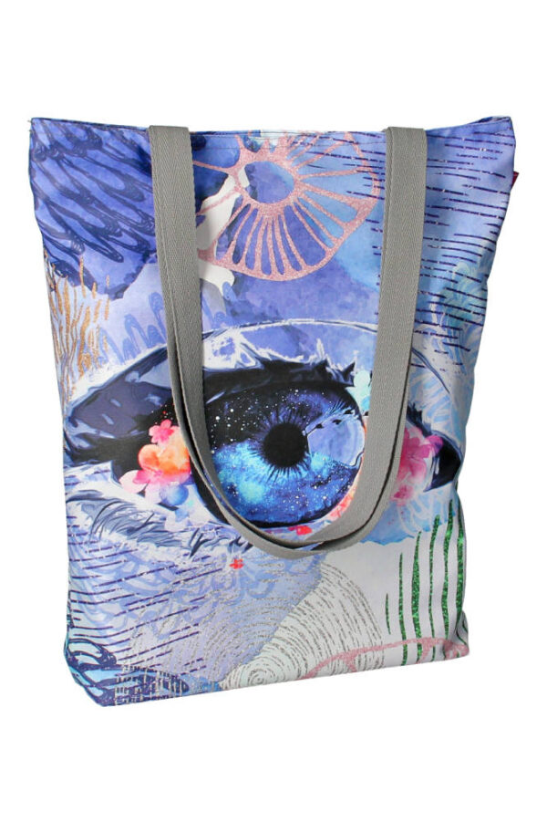 Damska torba płócienna eye w pastelowe kolory
