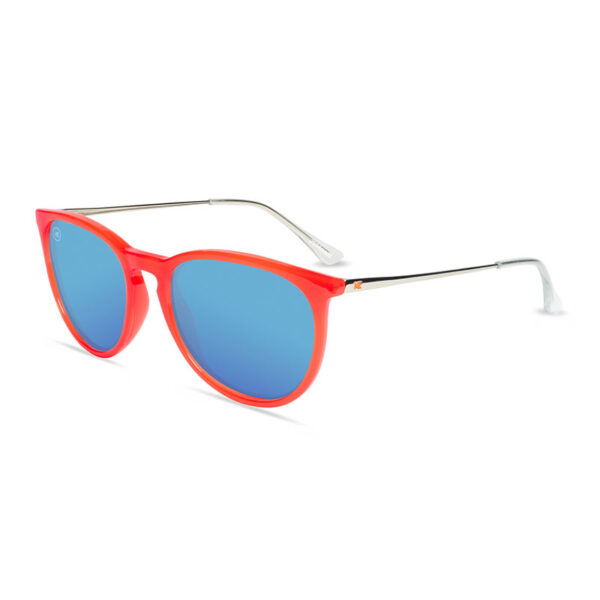 Okrągłe okulary przeciwsłoneczne czerwone lustrzanki Mary Janes