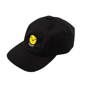 Czarna czapka z daszkiem Szczęście