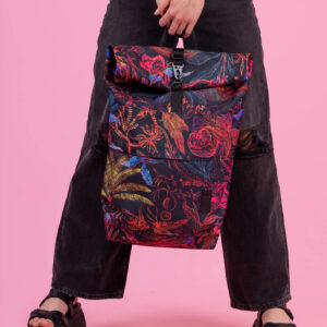 Plecak miejski damski z kolorowym wzorem Istambuł