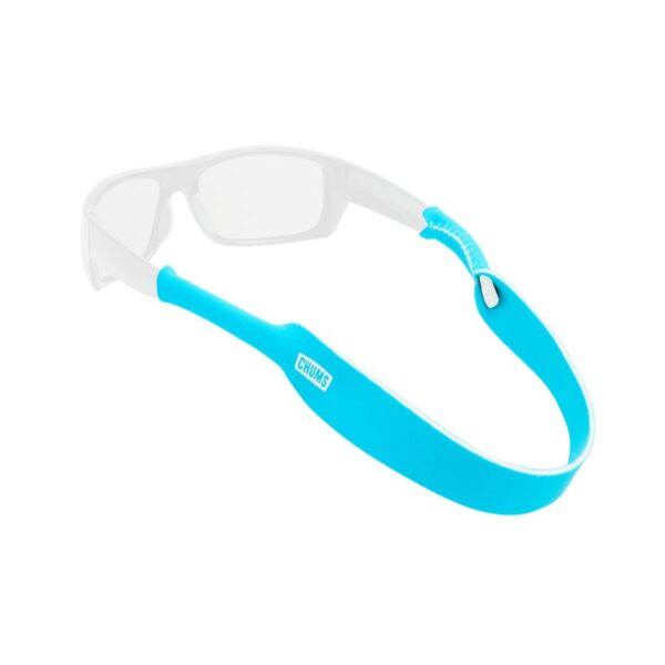 Neoprenowa pływająca sportowa opaska do okularów Błękitna Chums