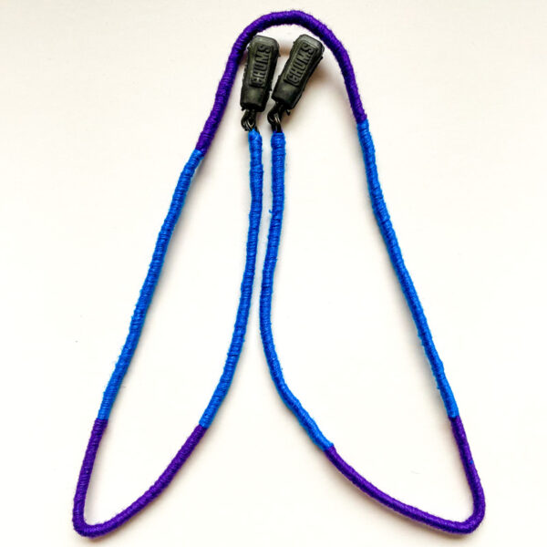 Bawełniany sznurek do okularów niebieski fiolet